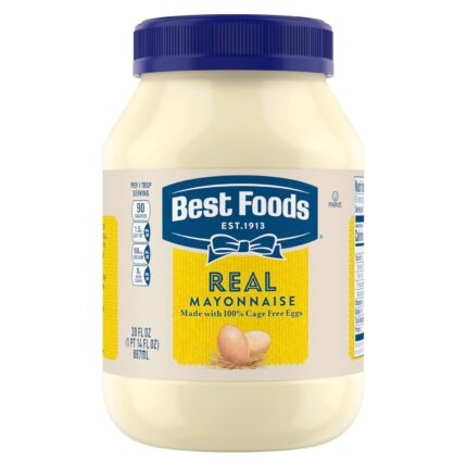 Best Foods Real Mayonnaise Mayo Jar For A Creamy Sandwich Spread