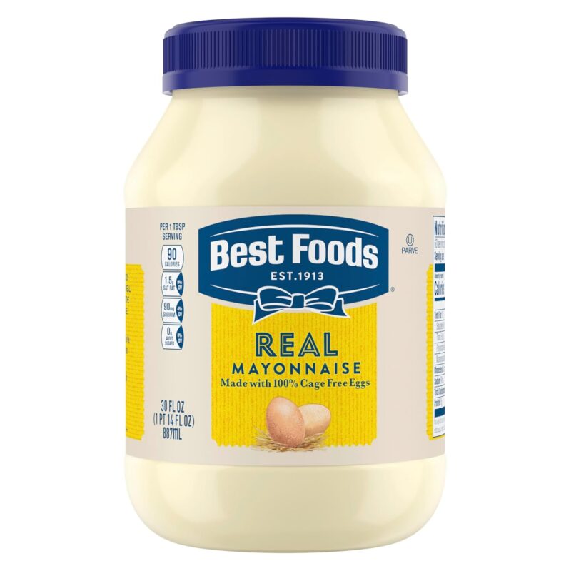 Best Foods Real Mayonnaise Mayo Jar For A Creamy Sandwich Spread