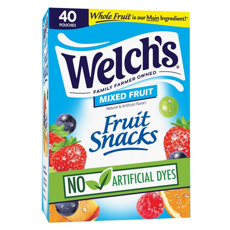 Welch's Fruit Snacks, Mixed Fruit, Bulk Pack, Individual Single Serve Bags