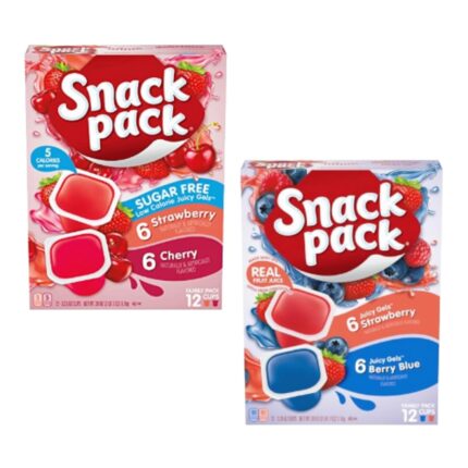 Snack Pack Sugar-Free Variety Pack of Strawberry & Cherry Gels