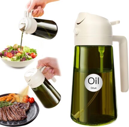 YARRAMATE 16oz/470ml Light-Blocking Dark Oil Sprayer for Cooking