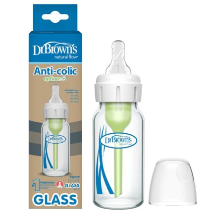 Dr. Brown's Anti-Colic Options+ Narrow Glass Baby Bottle